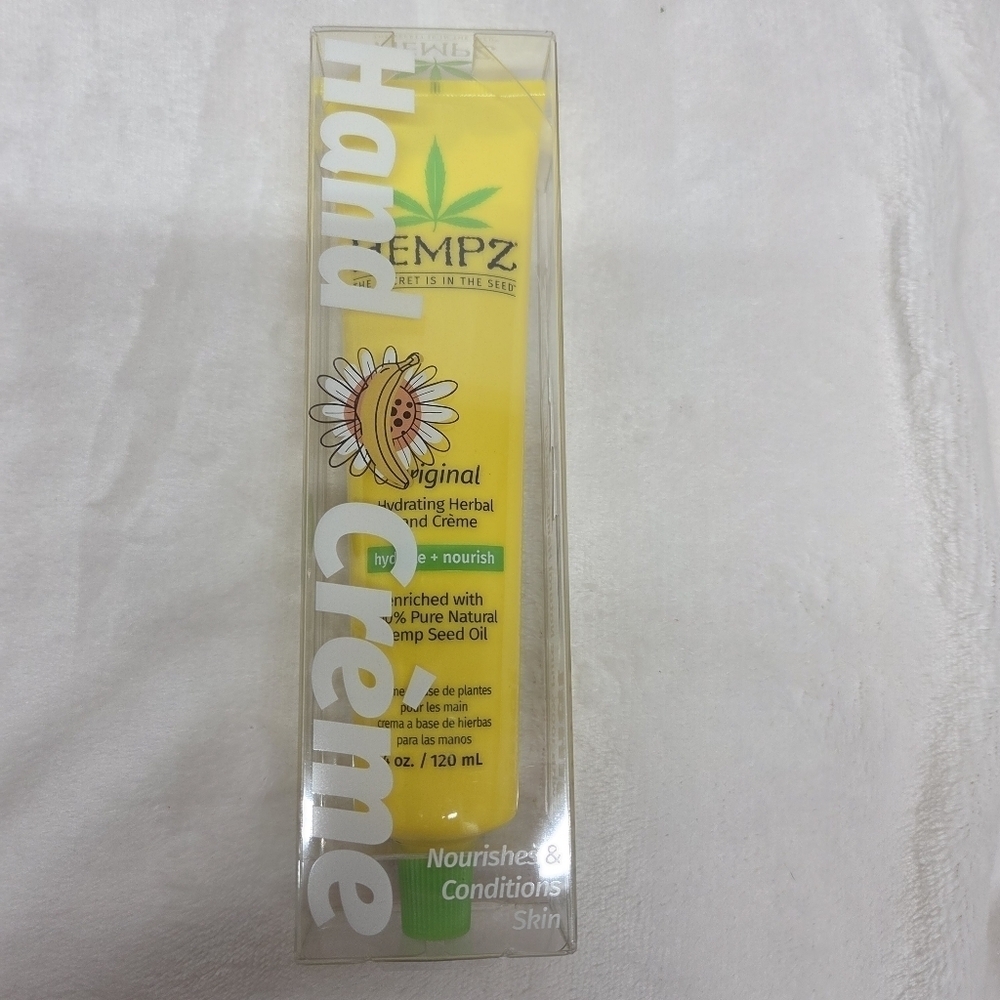 HEMPZ ORIGINAL HYDRATING HERBAL Hand Crème 4oz  Full Size